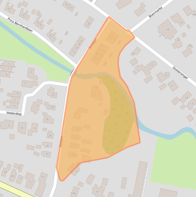 Kaart van postcodegebied 9541BN.