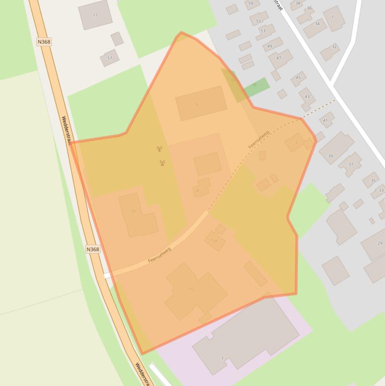 Kaart van postcodegebied 9541CX.