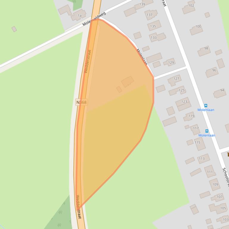 Kaart van postcodegebied 9541DA.