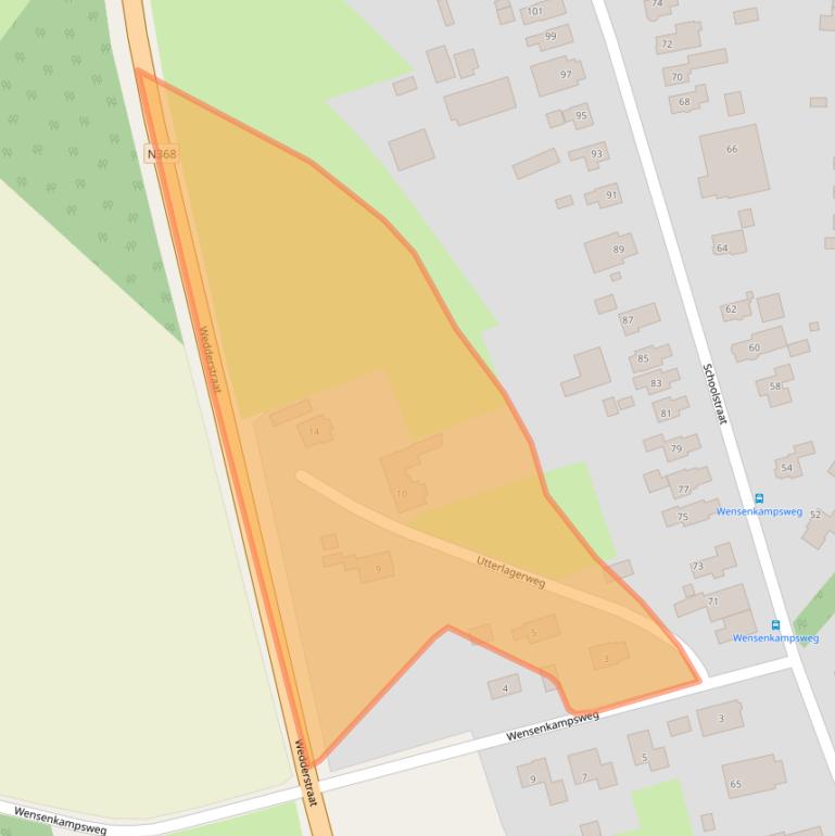 Kaart van postcodegebied 9541EC.