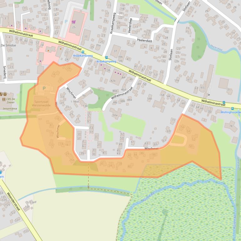 Kaart van postcodegebied 9541HE.