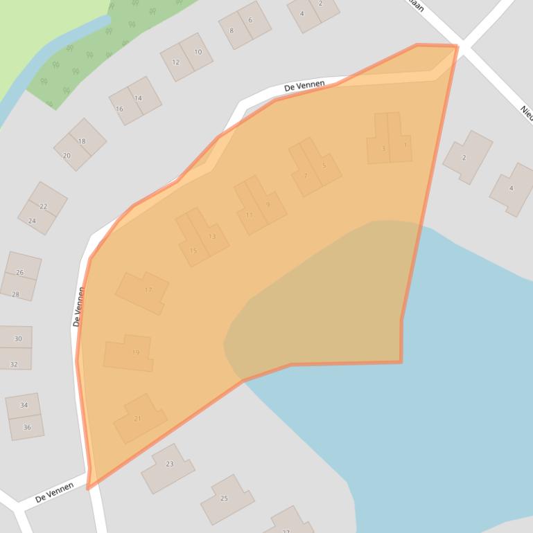 Kaart van postcodegebied 9541LG.