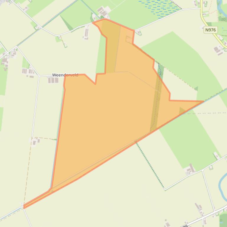 Kaart van postcodegebied 9541SZ.