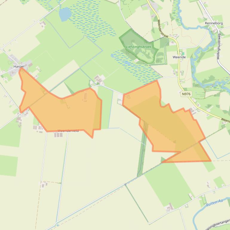 Kaart van postcodegebied 9541TK.