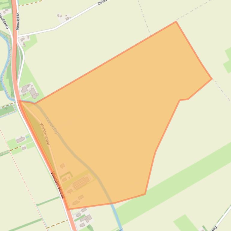 Kaart van postcodegebied 9541VP.