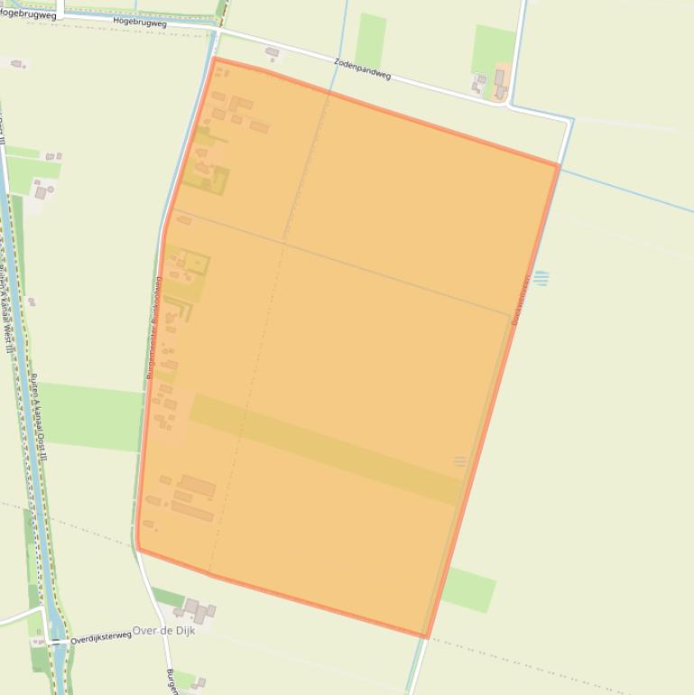 Kaart van postcodegebied 9541XM.