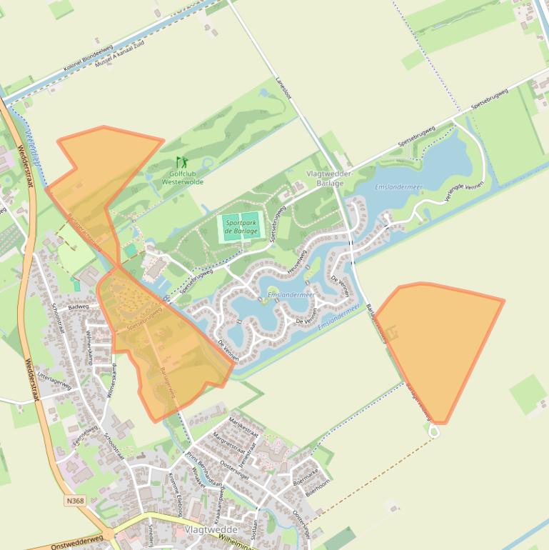 Kaart van postcodegebied 9541XR.