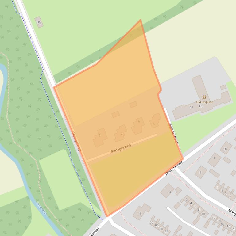 Kaart van postcodegebied 9541XZ.