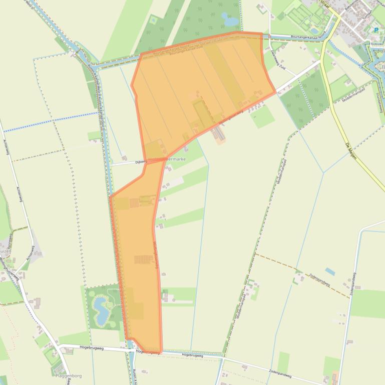 Kaart van postcodegebied 9545VA.