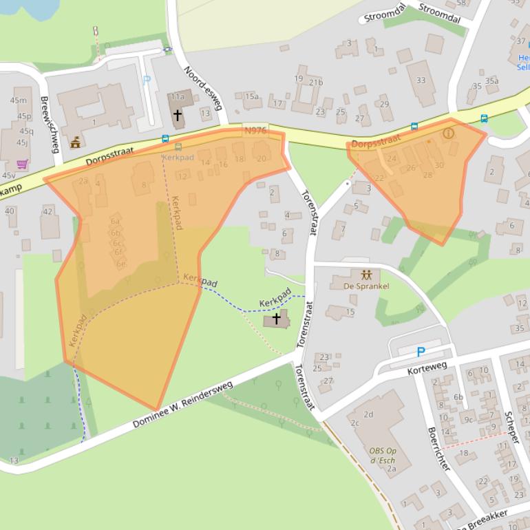 Kaart van postcodegebied 9551AE.