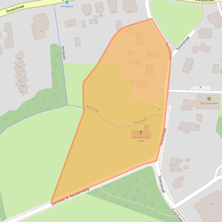 Kaart van postcodegebied 9551BK.