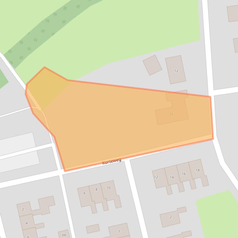 Kaart van postcodegebied 9551BL.