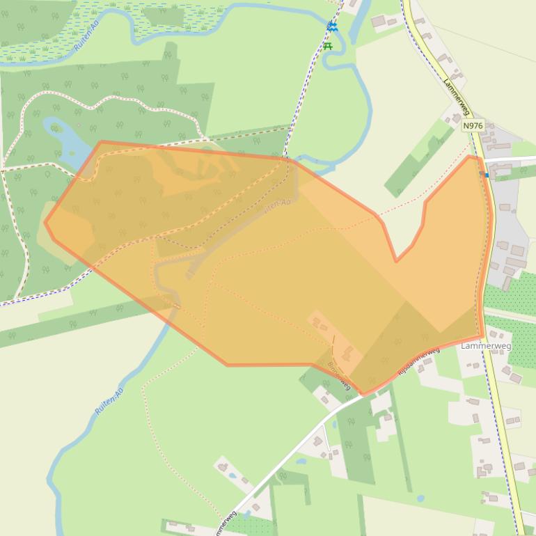 Kaart van postcodegebied 9551TE.