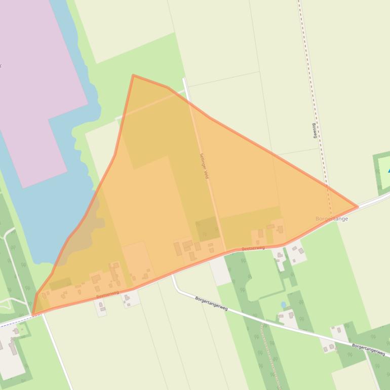 Kaart van postcodegebied 9551VG.