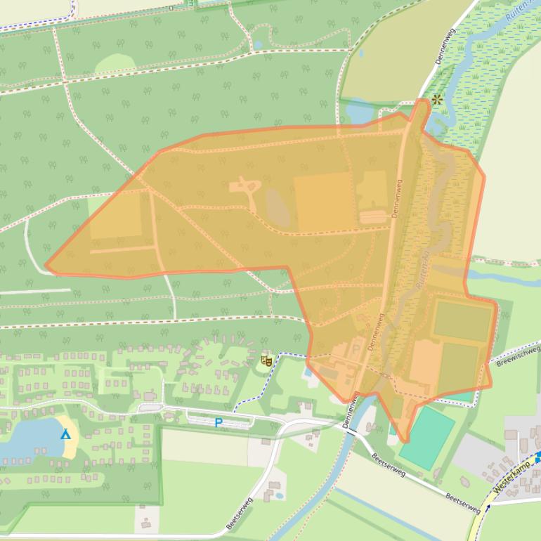 Kaart van postcodegebied 9551VJ.