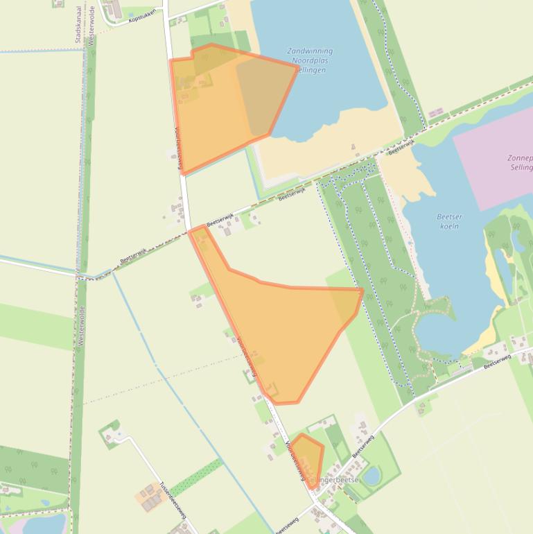 Kaart van postcodegebied 9551VL.