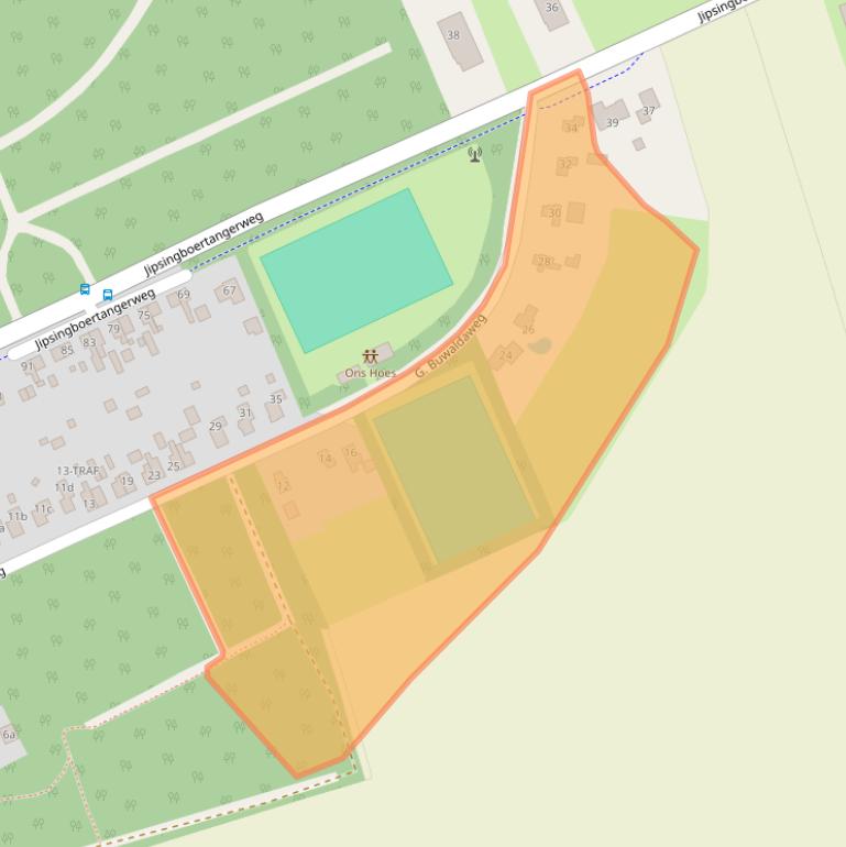 Kaart van postcodegebied 9551VS.