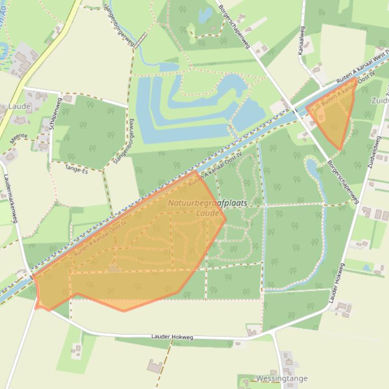 Kaart van postcodegebied 9551XH.