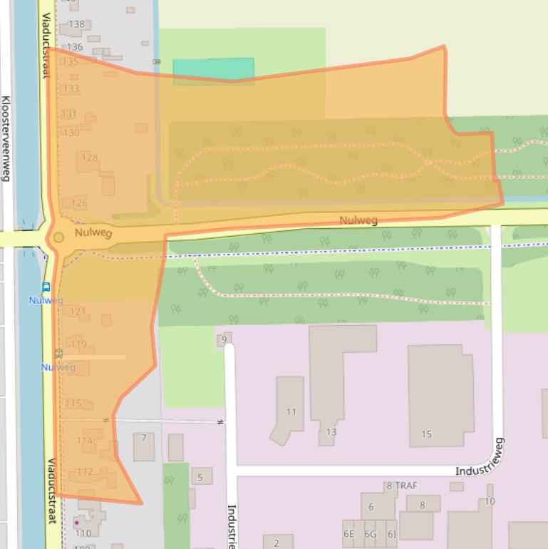 Kaart van postcodegebied 9561AG.