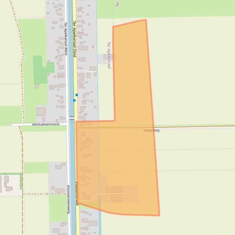 Kaart van postcodegebied 9561AK.