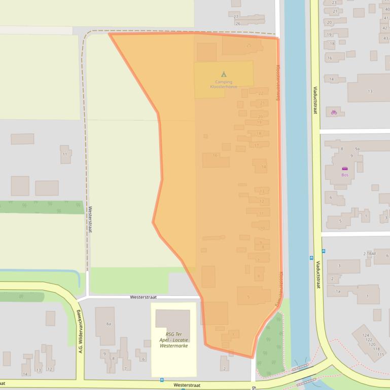 Kaart van postcodegebied 9561AN.