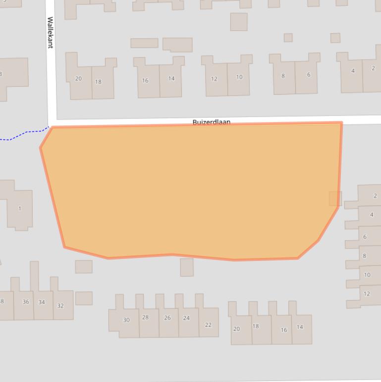 Kaart van postcodegebied 9561BA.