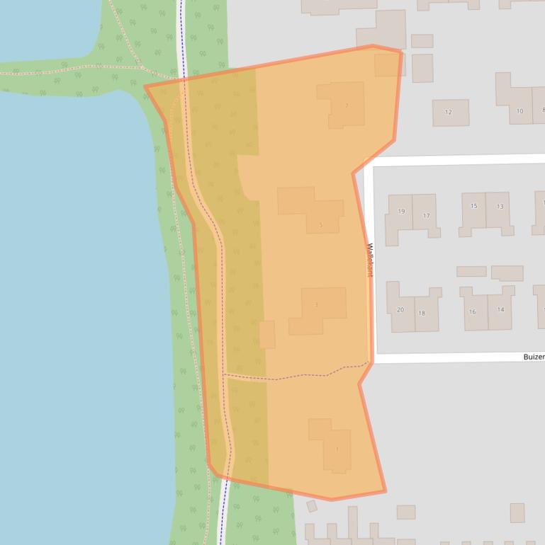 Kaart van postcodegebied 9561BD.