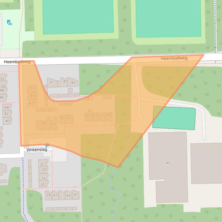 Kaart van postcodegebied 9561CN.