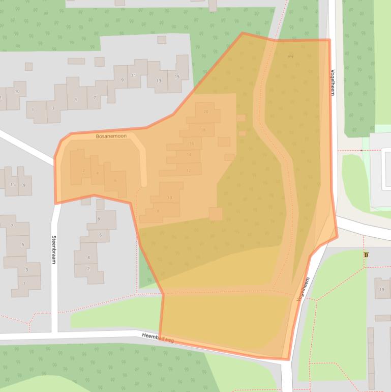 Kaart van postcodegebied 9561DE.