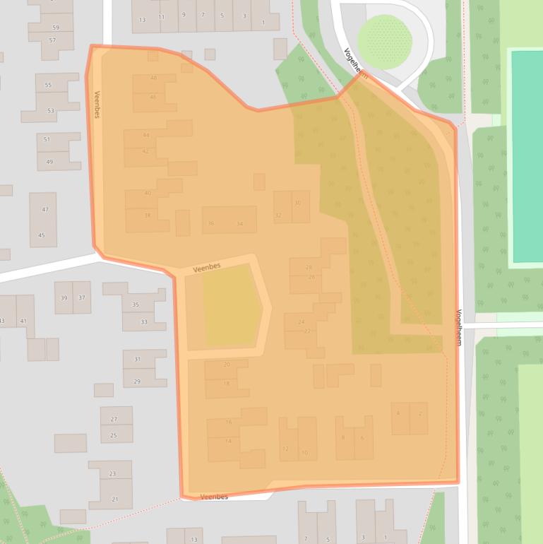 Kaart van postcodegebied 9561DJ.