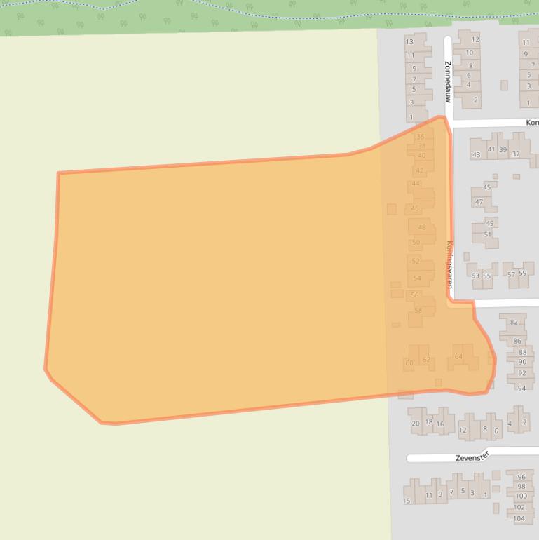 Kaart van postcodegebied 9561DN.