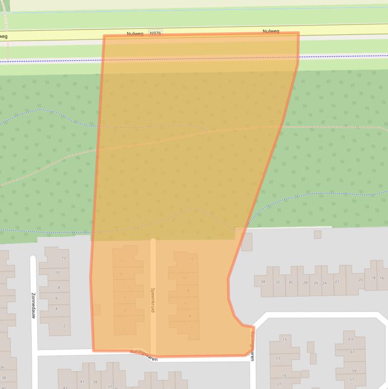 Kaart van postcodegebied 9561DR.