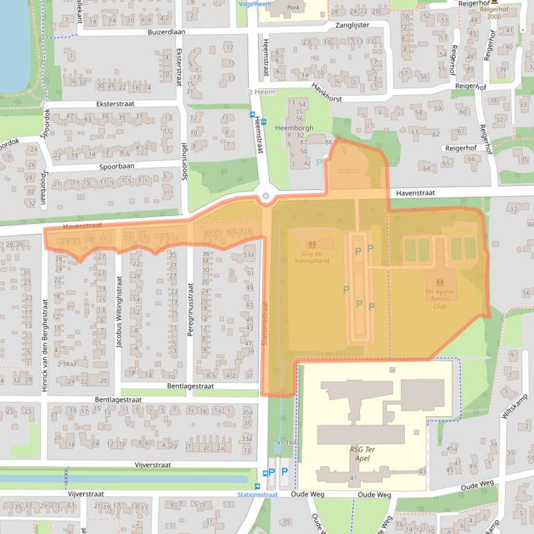 Kaart van postcodegebied 9561EC.
