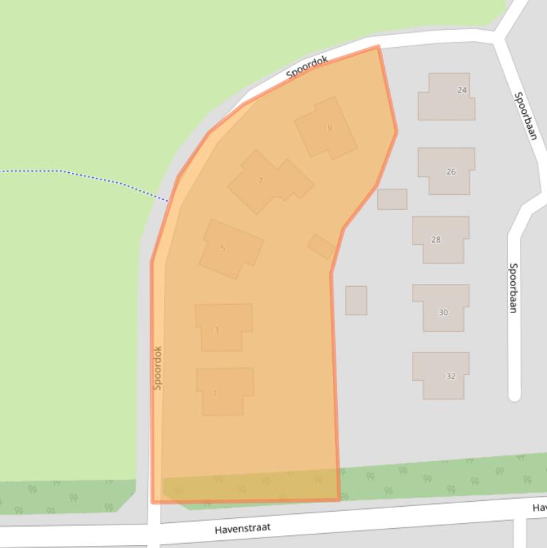 Kaart van postcodegebied 9561EV.