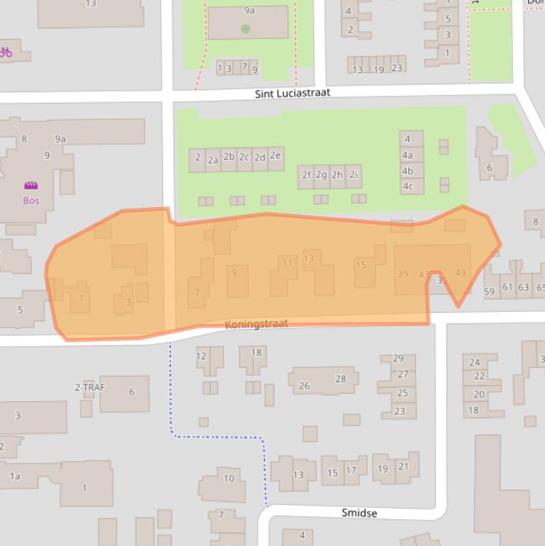 Kaart van postcodegebied 9561GD.