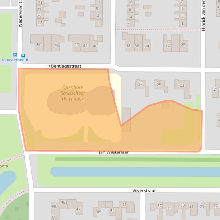 Kaart van postcodegebied 9561GN.