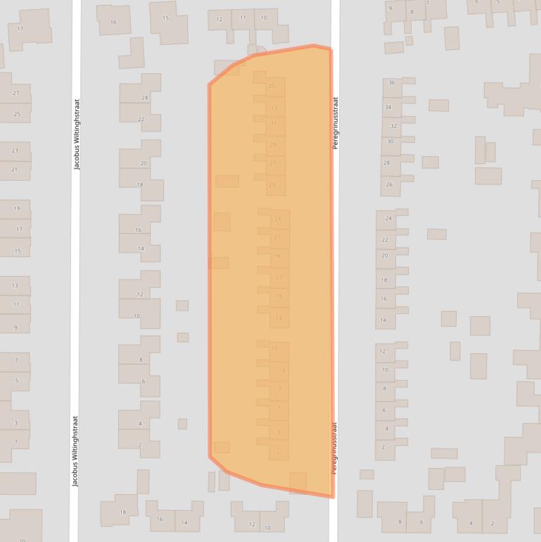 Kaart van postcodegebied 9561HC.