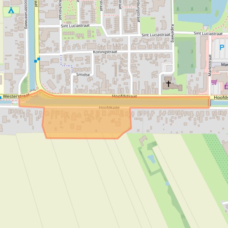 Kaart van postcodegebied 9561JL.