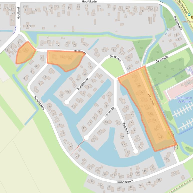 Kaart van postcodegebied 9561JS.