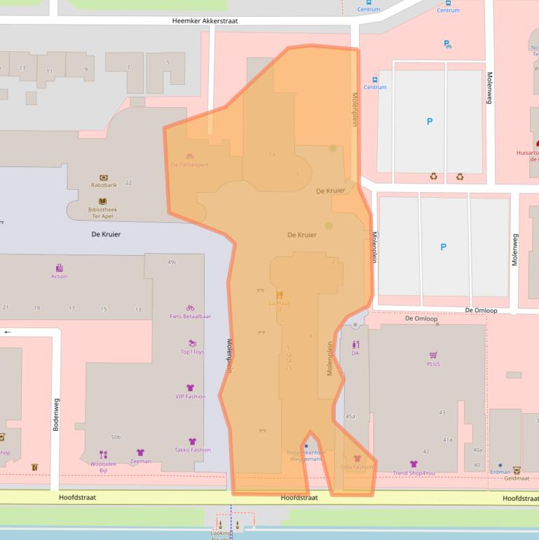 Kaart van postcodegebied 9561KS.