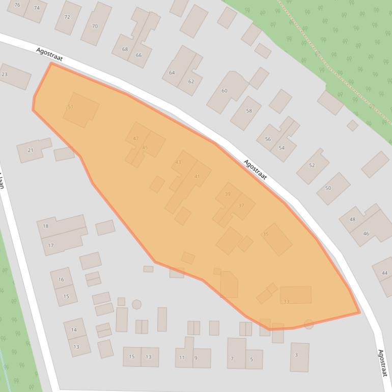 Kaart van postcodegebied 9561LM.