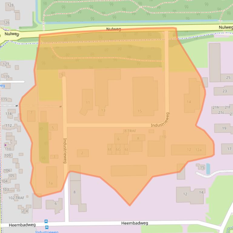 Kaart van postcodegebied 9561MB.