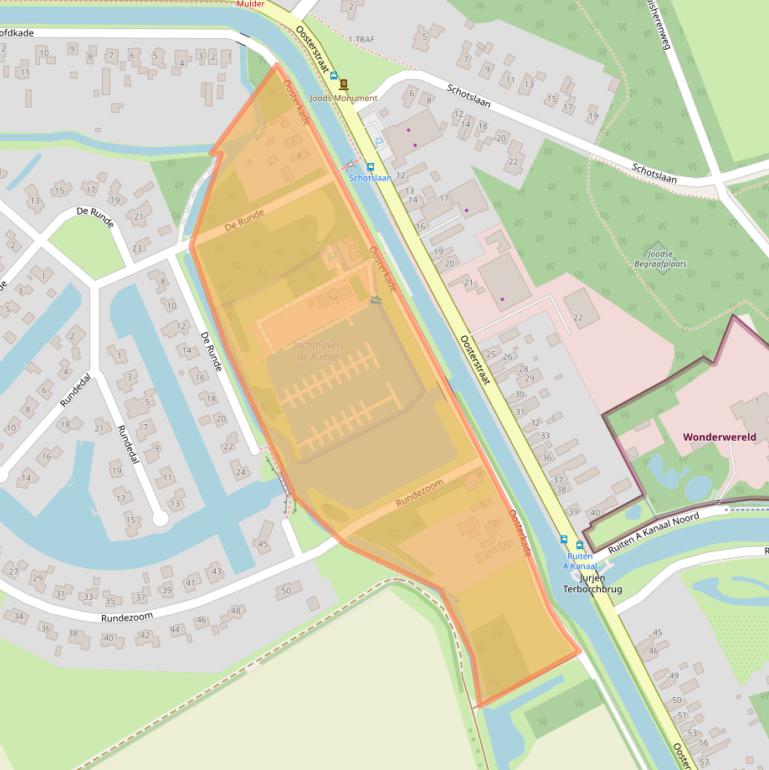 Kaart van postcodegebied 9561NA.