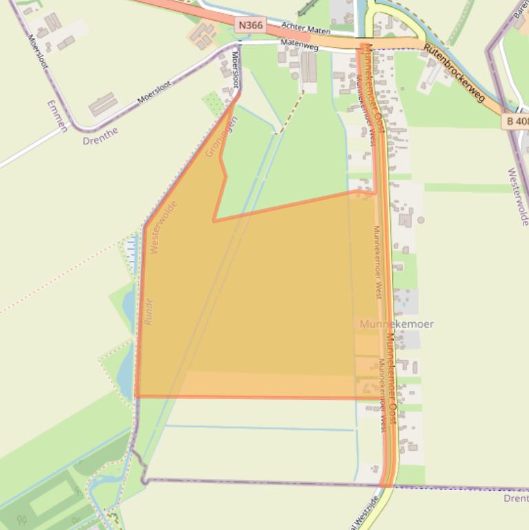 Kaart van postcodegebied 9561NK.