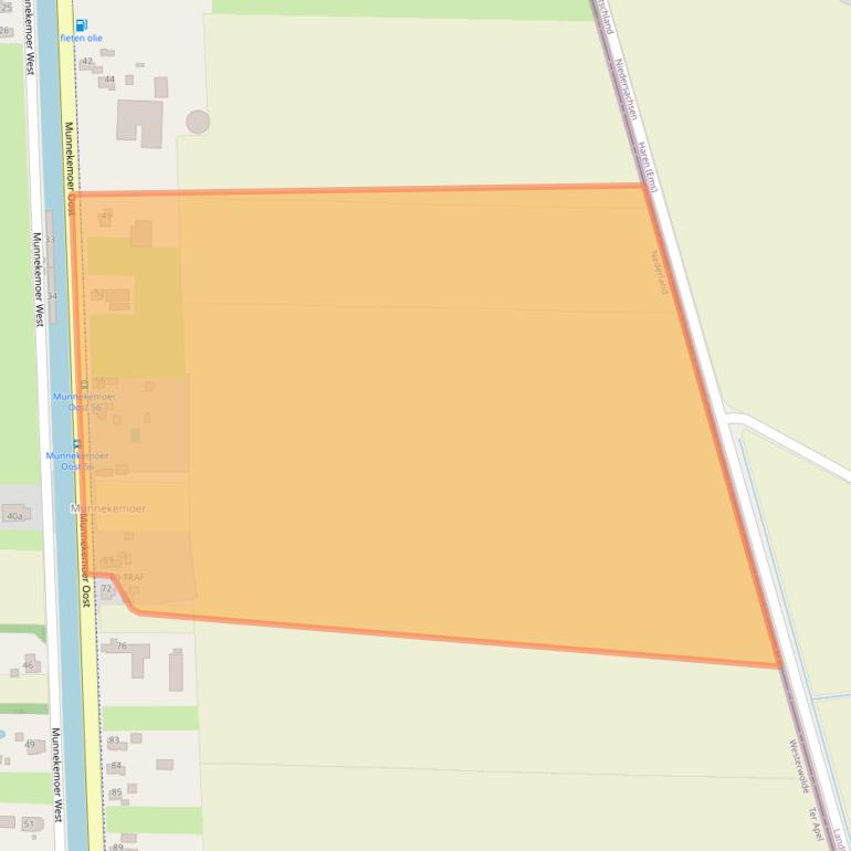 Kaart van postcodegebied 9561NR.