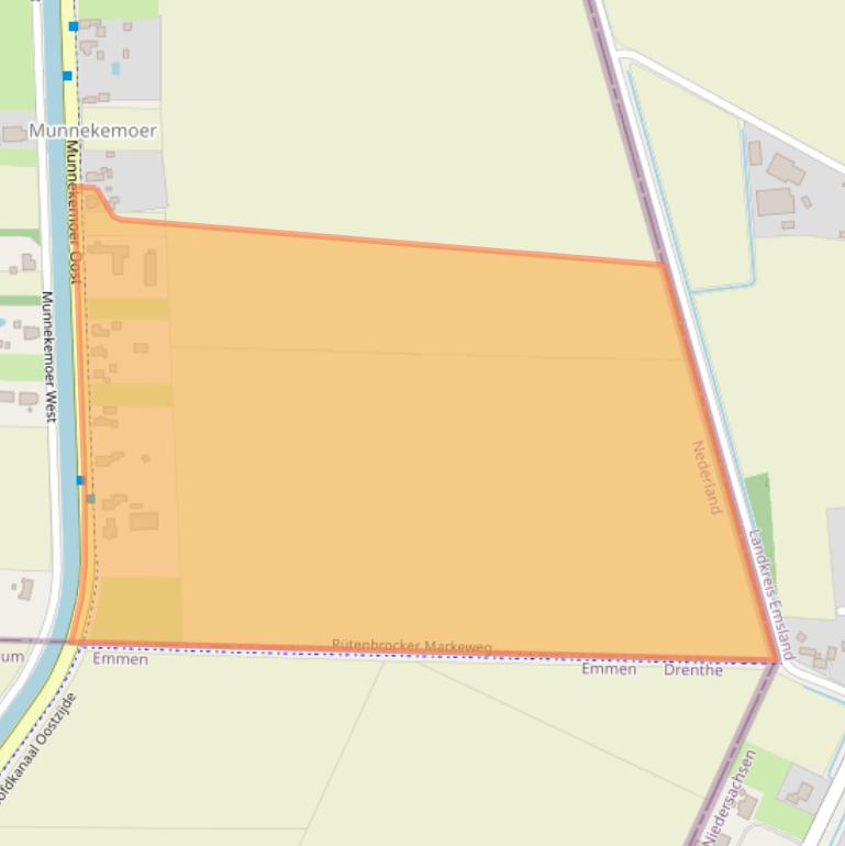 Kaart van postcodegebied 9561NS.