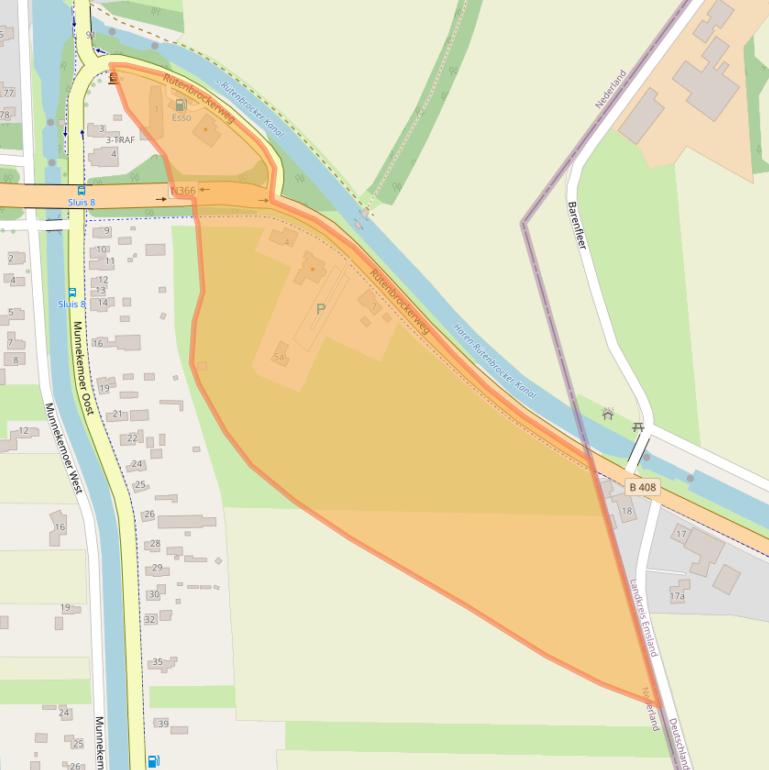 Kaart van postcodegebied 9561NT.