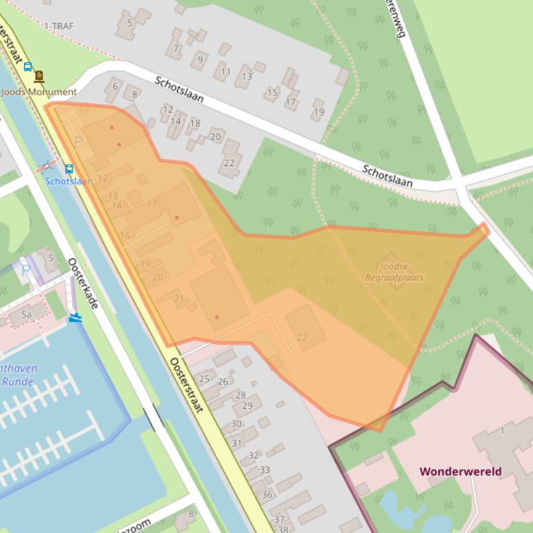 Kaart van postcodegebied 9561PH.