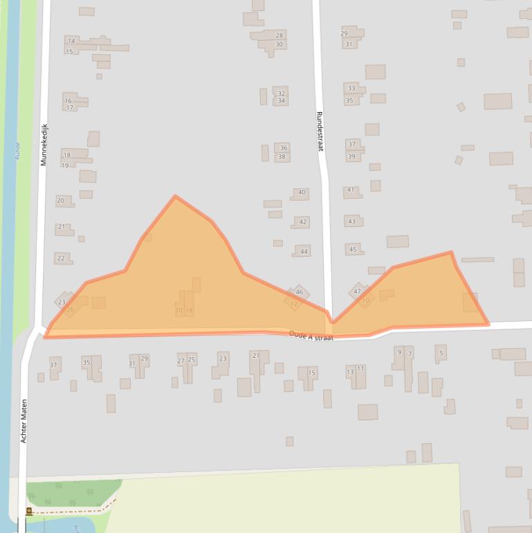 Kaart van postcodegebied 9561PR.