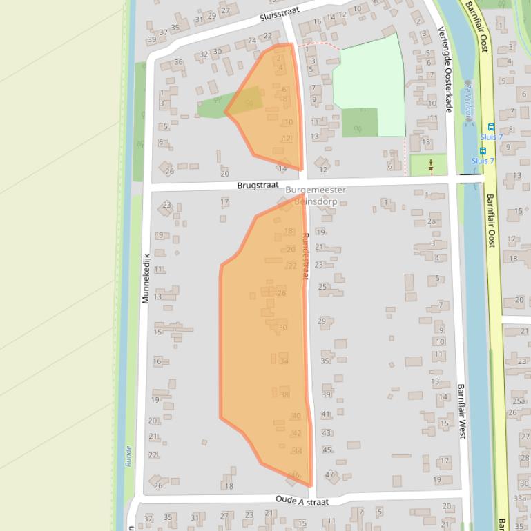 Kaart van postcodegebied 9561PT.